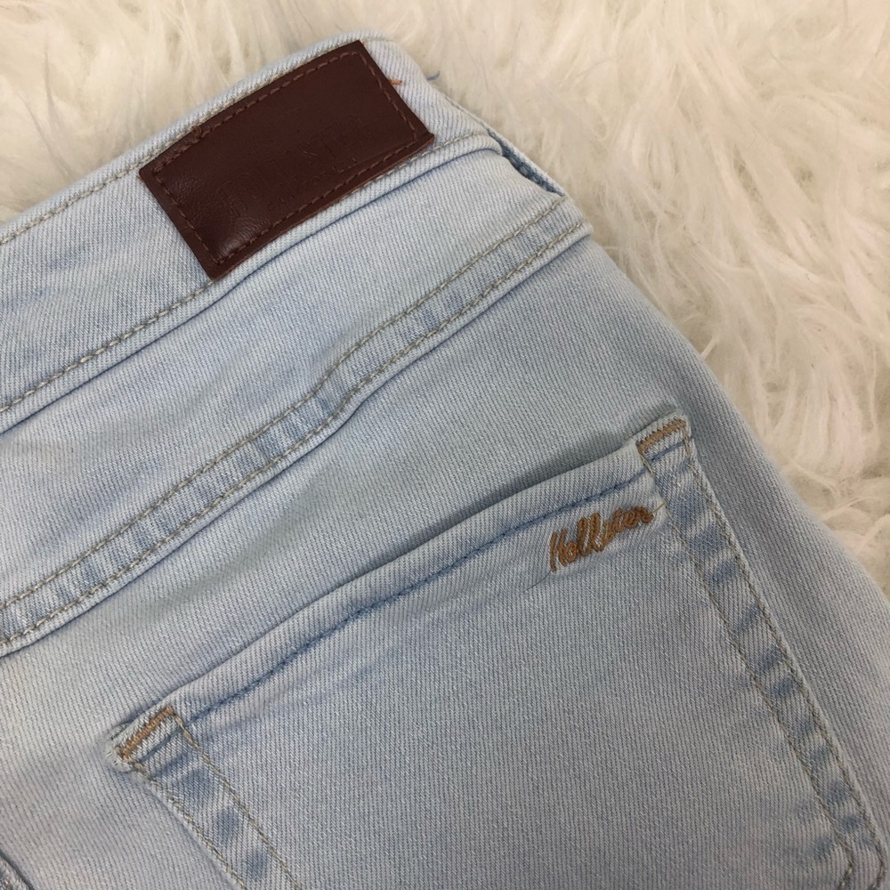 Hollister High-rise Super skinny distressed jeans size 24 light wash grunge - Picture 8 of 16